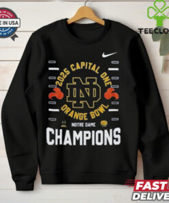2025 Capital One Orange Bowl Notre Dame Champions Nike Fan Favorite Shirt