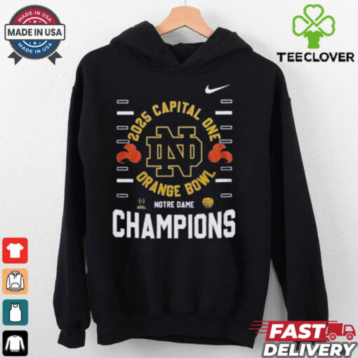 2025 Capital One Orange Bowl Notre Dame Champions Nike Fan Favorite  Shirt