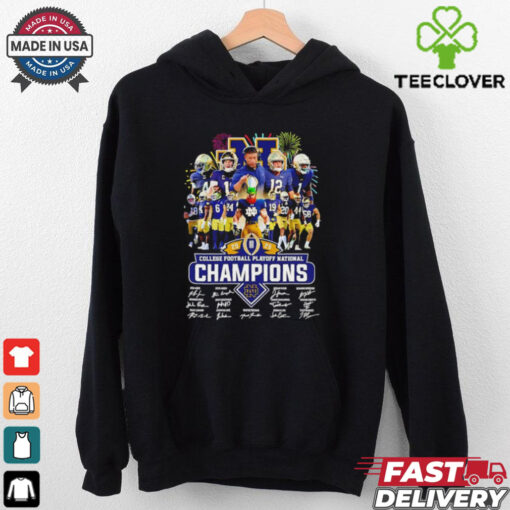 2025 College Football Playoff National Champions Notre Dame Fighting Irish Mascot and Players Signatures shirt