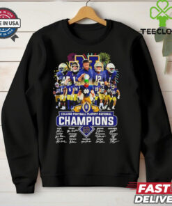 2025 College Football Playoff National Champions Notre Dame Fighting Irish Mascot and Players Signatures shirt