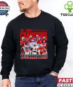 2025 College Football Playoff Ohio State National Championship all team shirt