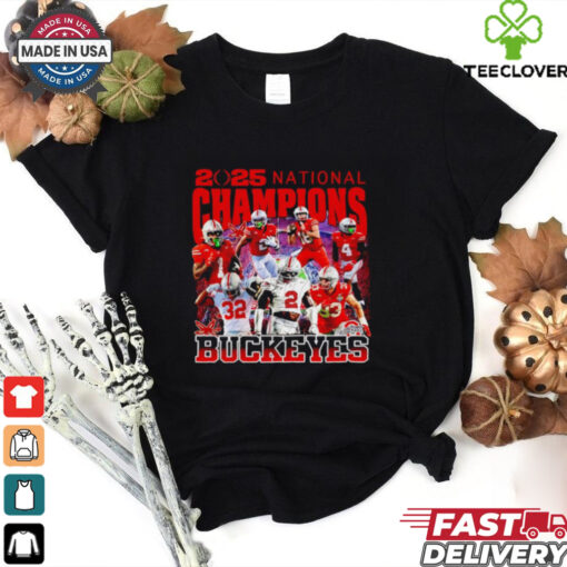 2025 College Football Playoff Ohio State National Championship all team shirt