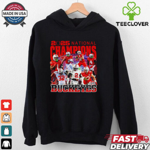 2025 College Football Playoff Ohio State National Championship all team shirt
