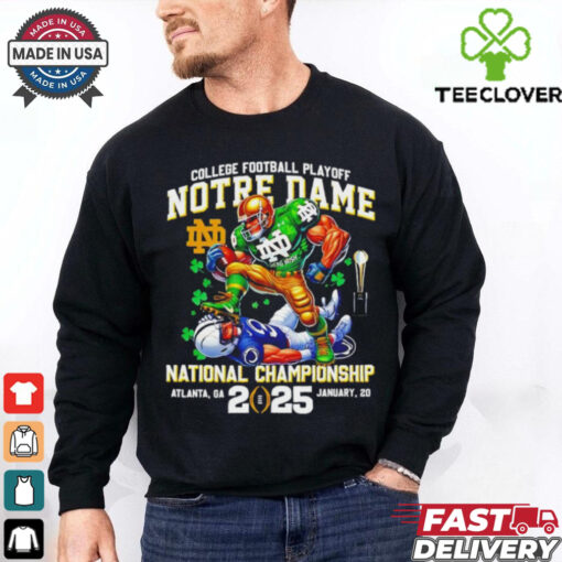 2025 College football playoff Notre Dame Fighting Irish Mascots National Championship Atlanta GA shirt