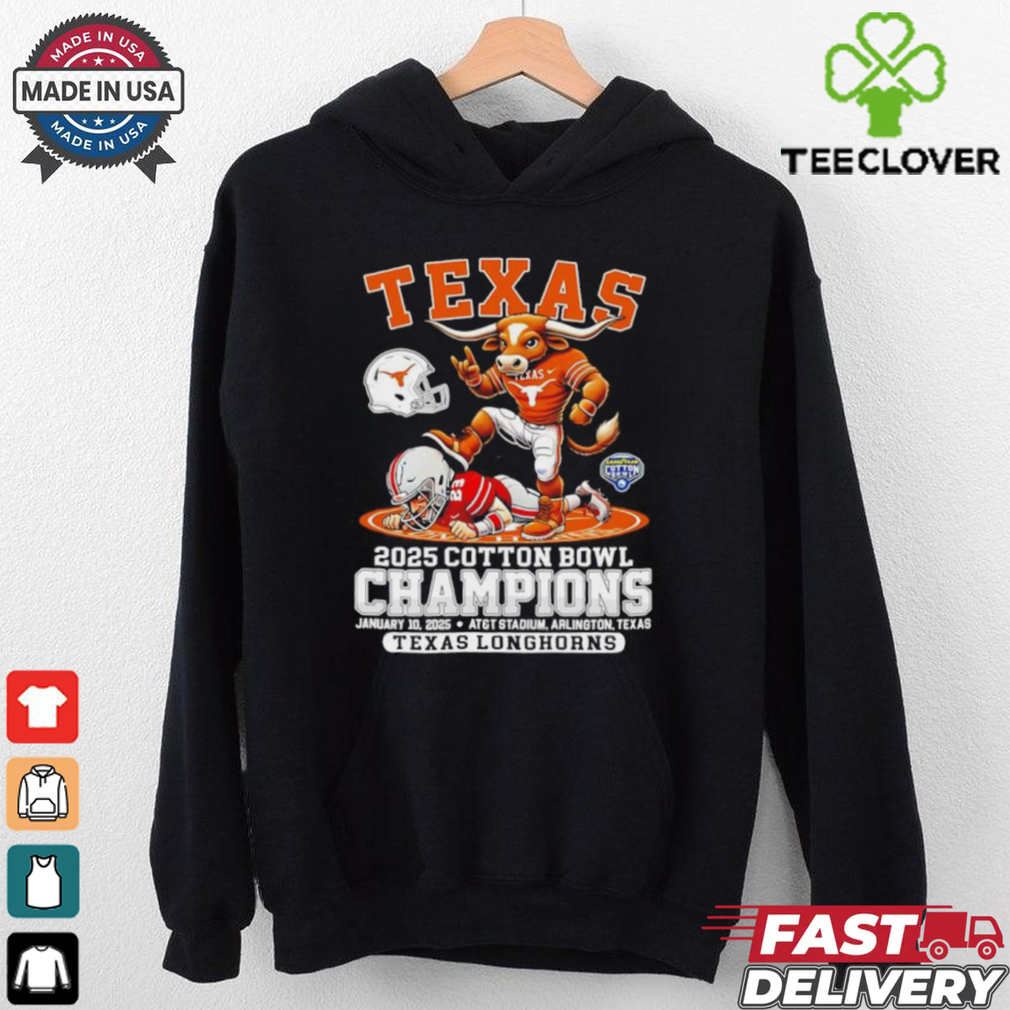 2025 Cotton Bowl Champions Texas Longhorns Mascot AT&T Stadium Arlington Texas shirt 2025 Cotton Bowl Champions Texas Longhorns Mascot AT&T Stadium Arlington Texas shirt