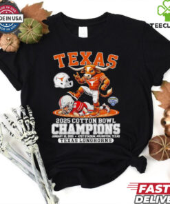 2025 Cotton Bowl Champions Texas Longhorns Mascot AT&T Stadium Arlington Texas shirt