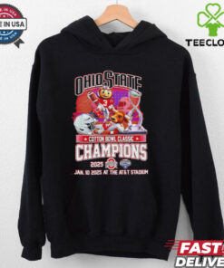 2025 Cotton Bowl Classic Ohio State Buckeyes vs Texas Longhorns Mascots at The At&T Stadium shirt