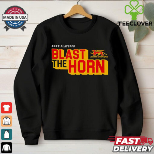 2025 Guelph Jr Gryphons Playoff blast the horn shirt