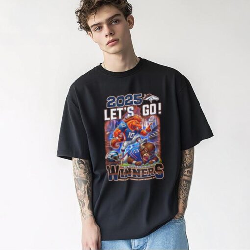 2025 Let’s Go Denver Broncos AFC Wild Card Playoff Winners T Shirt
