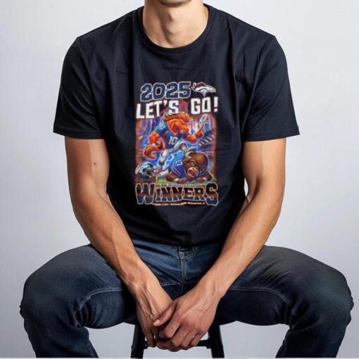 2025 Let’s Go Denver Broncos AFC Wild Card Playoff Winners T Shirt