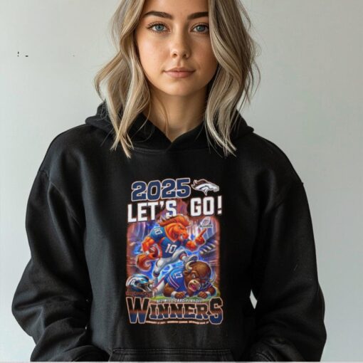 2025 Let’s Go Denver Broncos AFC Wild Card Playoff Winners T Shirt