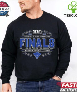 2025 MHSAA Team Wrestling Final 8 D2 Warren Woods Tower T Shirt