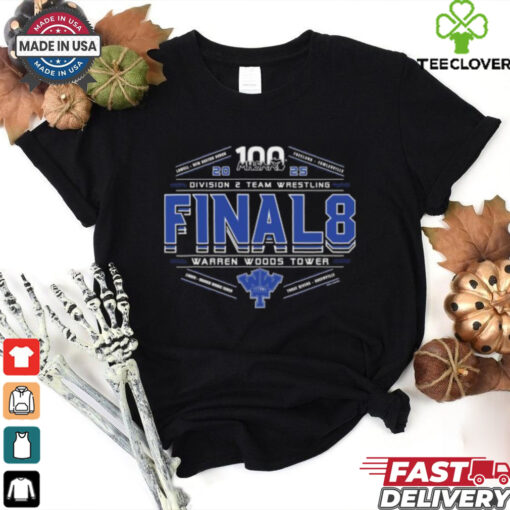 2025 MHSAA Team Wrestling Final 8 D2 Warren Woods Tower T Shirt