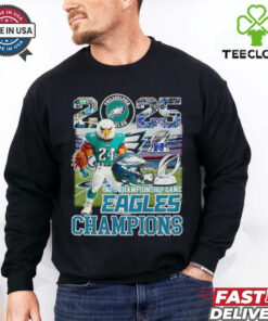 2025 NFC Championship game Eagles Champions mascot shirt