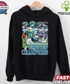 2025 NFC Championship game Eagles Champions mascot shirt