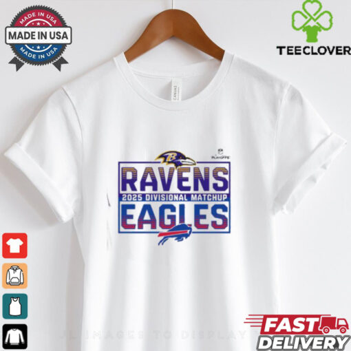 2025 NFL Playoffs Baltimore Ravens Head To Head Buffalo Bills 2025 Divisional Matchup T Shirt