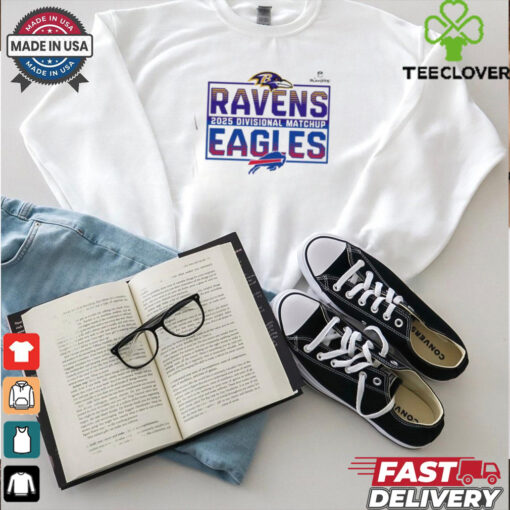 2025 NFL Playoffs Baltimore Ravens Head To Head Buffalo Bills 2025 Divisional Matchup T Shirt