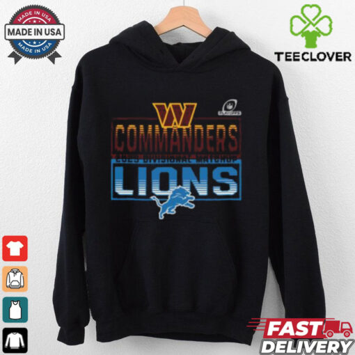 2025 NFL Playoffs Washington Commanders Head To Head Detroit Lions 2025 Divisional Matchup T Shirt