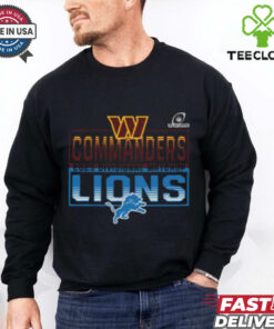2025 NFL Playoffs Washington Commanders Head To Head Detroit Lions 2025 Divisional Matchup T Shirt