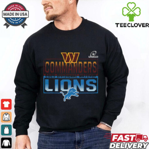 2025 NFL Playoffs Washington Commanders Head To Head Detroit Lions 2025 Divisional Matchup T Shirt