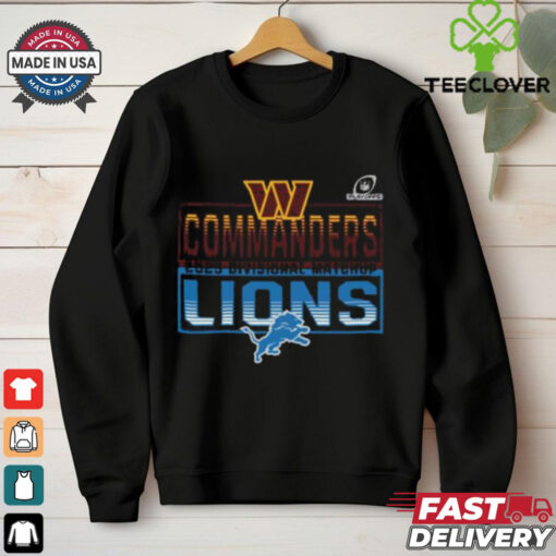 2025 NFL Playoffs Washington Commanders Head To Head Detroit Lions 2025 Divisional Matchup T Shirt