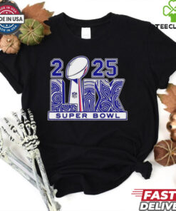 2025 NFL Super Bowl Lix Trophy Logo shirt