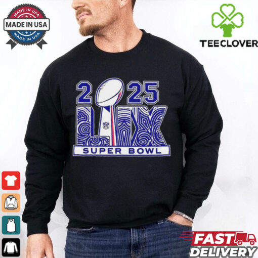 2025 NFL Super Bowl Lix Trophy Logo shirt