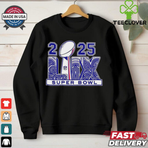 2025 NFL Super Bowl Lix Trophy Logo shirt