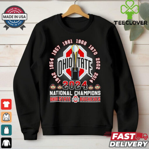 2025 National Champions 9 time Ohio State Buckeyes trophy shirt