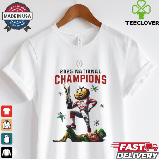 2025 National Champions King Ohio State Buckeyes vs Notre Dame Fighting Irish Mascots shirt