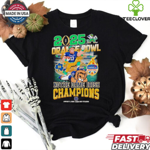 2025 Orange Bowl Notre Dame Irish Champions mascot Fan Favorite  shirt