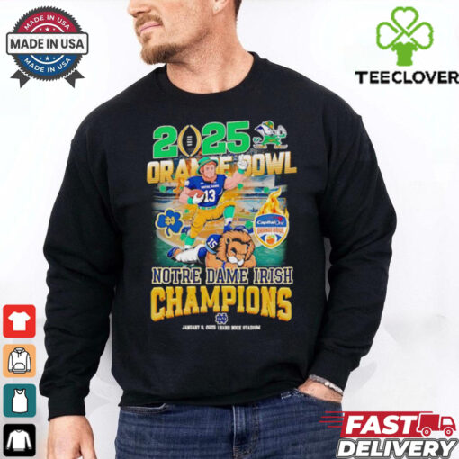 2025 Orange Bowl Notre Dame Irish Champions mascot Fan Favorite  shirt
