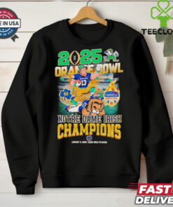 2025 Orange Bowl Notre Dame Irish Champions mascot Fan Favorite shirt