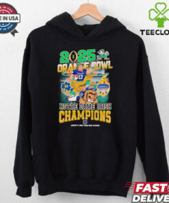 2025 Orange Bowl Notre Dame Irish Champions mascot Fan Favorite shirt
