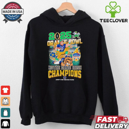 2025 Orange Bowl Notre Dame Irish Champions mascot Fan Favorite  shirt