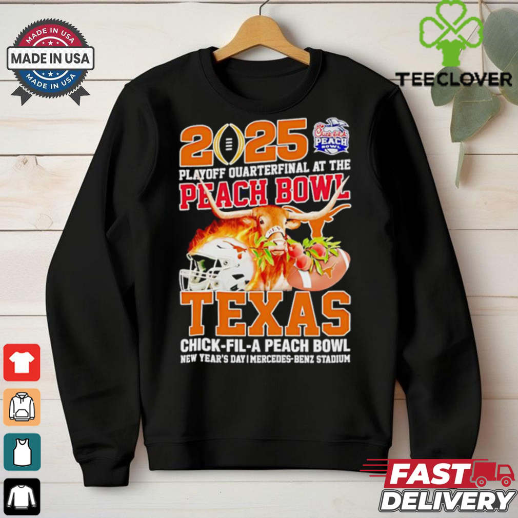 2025 Peach Bowl Texas Longhorns Chick fil a mascot shirt 2025 Peach Bowl Texas Longhorns Chick fil a mascot shirt