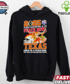 2025 Peach Bowl Texas Longhorns Chick fil a mascot shirt