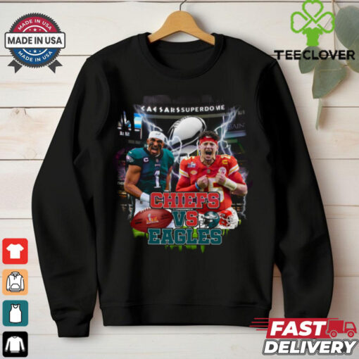 2025 Super Bowl Chiefs Vs Eagles Hurts Vs Mahomes shirt