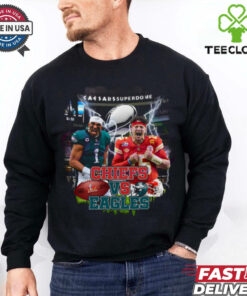 2025 Super Bowl Chiefs Vs Eagles Hurts Vs Mahomes shirt
