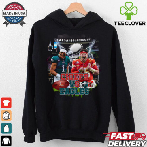 2025 Super Bowl Chiefs Vs Eagles Hurts Vs Mahomes shirt