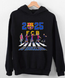 2025 go Barcelona Abbey Road signatures shirt