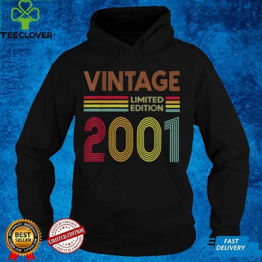 21 Year Old Gifts Vintage 2001 Limited Edition 21st Birthday T Shirt