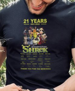 21 Years 2001 – 2022 Dream Works Shrek Thank You For The Memories T Shirt