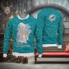 Miami Dolphins Fans Santa Claus Tattoo Ugly Christmas Sweater Gift