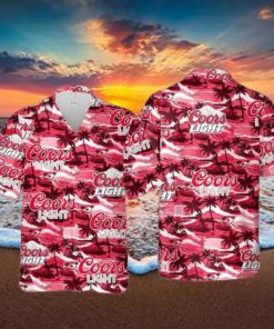 Coors Light Hawaiian Shirt Sea Island Pattern Beach Gift For Friend