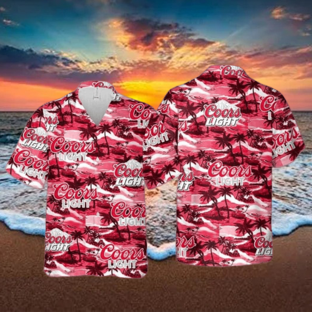Coors Light Hawaiian Shirt Sea Island Pattern Beach Gift For Friend Coors Light Hawaiian Shirt Sea Island Pattern Beach Gift For Friend