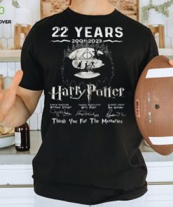 22 Years 2001 2023 Thank You For The Memories Signature harry Potter Shirt