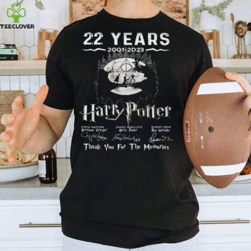 22 Years 2001 2023 Thank You For The Memories Signature harry Potter Shirt