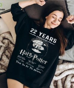 22 Years 2001 2023 Thank You For The Memories Signature harry Potter Shirt