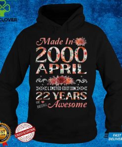 22nd Birthday Flowers Gift for Girls Born in April 2000 Tank Top